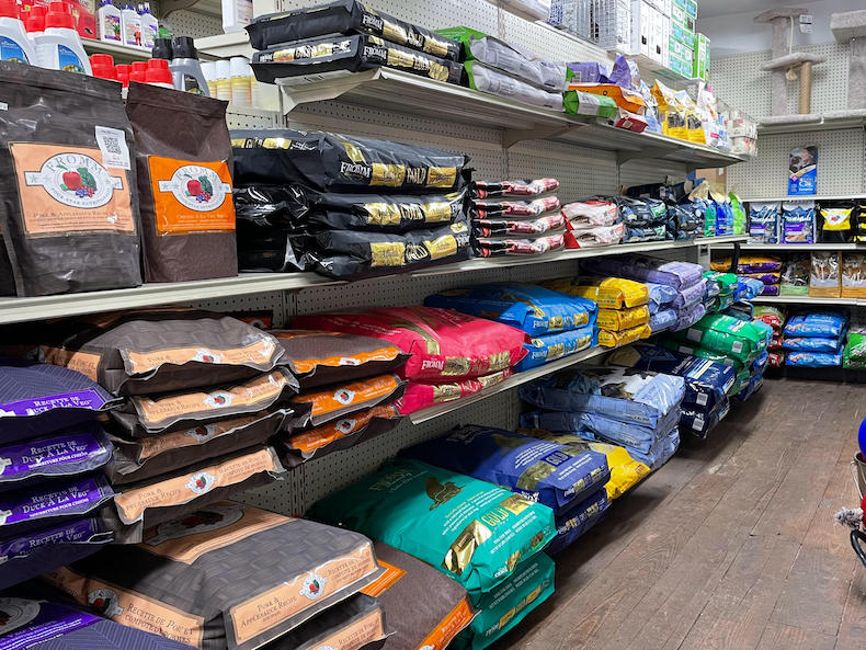 Dog and cat food at our store
